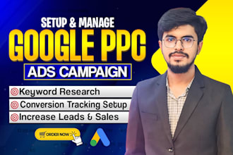 be your ecommerce google ads expert to create ppc ads,ppc campaign,search ads