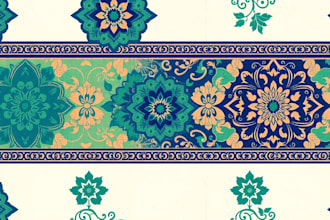 design scarf bandana patterns for textile and fabric prints