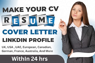 do create CV resume maker design modern build revamp upgrade ats CV UK USA uae