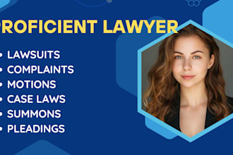 draft ready to file pleadings, motions, lawsuits , petitions and legal research