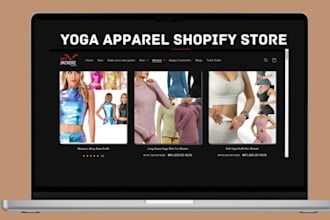 design yoga apparel shopify store yoga website yoga store activewear website