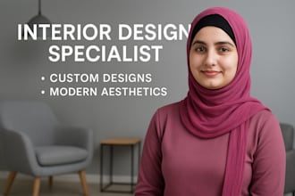 do custom interior decoration visuals for your room, apartment and office