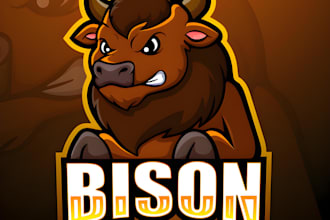 design custom bison ranch logo