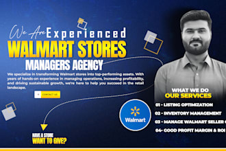 manage walmart store and 2 step dropshipping