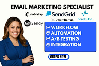 do marketo acumbamail sendfox sendy sendpulse sendgrid mailchimp smtp automation