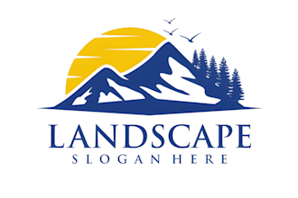 do natural, eco, hemp landscape medical and health care logo