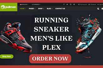 design sneakers shopify website footwear store air jordan sneakers dropshipping