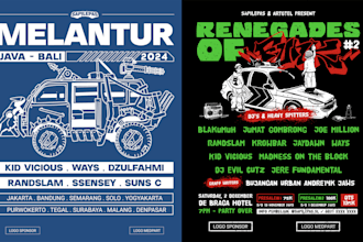 design edgy and unique music event posters