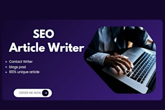 be your SEO articles and blog posts writer