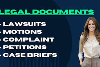 write your documents, motions, complaints, lease,petitions, legal advice