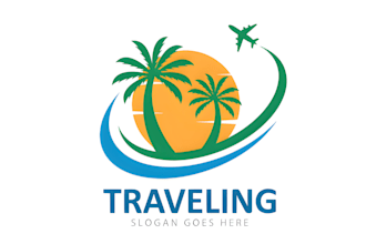 do transport ,travelling and real estate logo