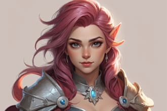 draw a fantasy character portrait for you
