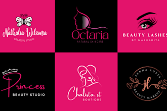make fashion, beauty, cosmetic spa hair salon logo