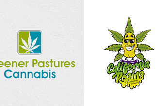do custom cannabis weed and medical logo design