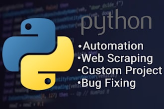 be your python expert for automation, web scraping, and bug fixes