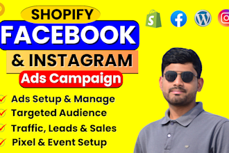 do run facebook ads campaign, instagram ads, fb meta ads, shopify fb ads manager