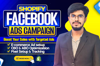 run ecommerce shopify facebook and ig ads campaign via fb ads manager