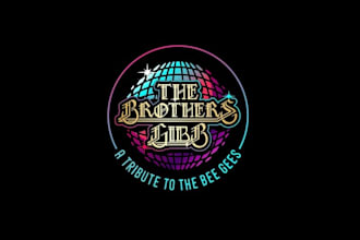 design bee gees tribute band disco tastic logo