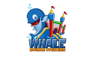 design bounce house rental logo