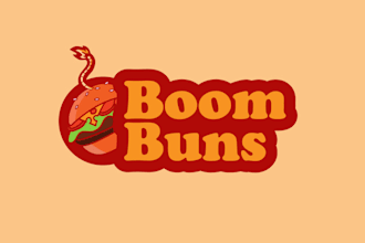 design awesome burger shop logo