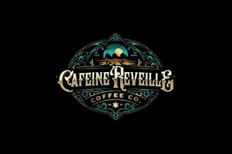 design reveille mobile coffee business logo