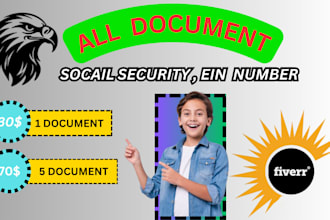 do social security and ein number with dob