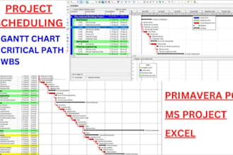 do schedulling wbs gantt charts using primavera or ms project