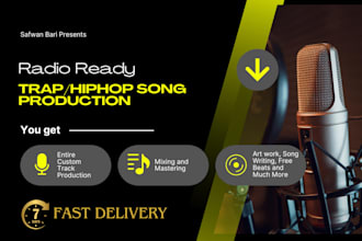 create a fully produced, radio ready trap song
