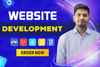 do custom website development as full stack developer, front end developer