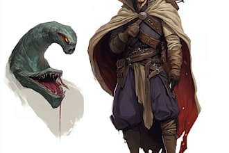 draw a dnd character art character modeling