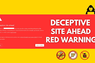 fix deceptive site ahead red warning and google blacklist
