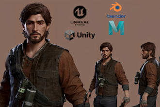 3d metahuman character modeling retopotogg realistic rigging humanoid model fbx