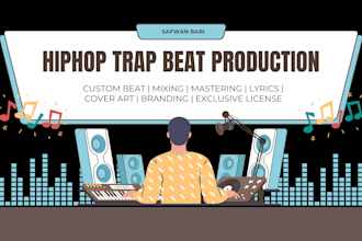create a industry ready trap hit with beat mix and promo
