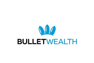 create custom modern and creative bullet wealth logo design