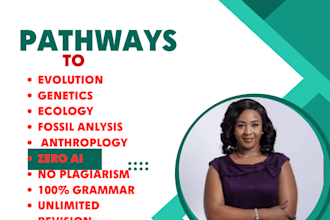do research evolution, genetics, ecology, fossil analysis, anthropology assigned