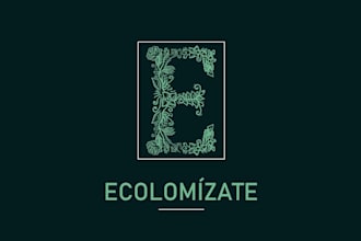 create a custom modern minimalist eco friendly logo design