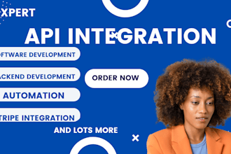 do api intrgration and development ,setup make com automation, click up, hubspot