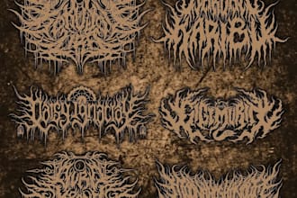 make custom brutal death metal logo for your band