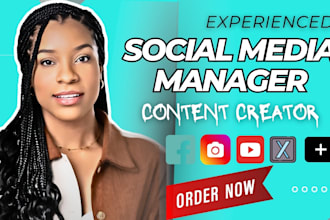 be your social media manager and content creator personal assistant