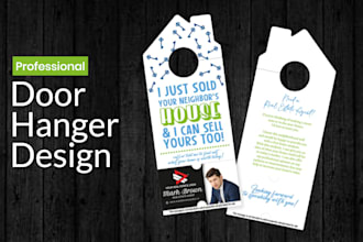design an amazing door hanger for you in just 5 hours
