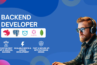 develop a scalable rest API or graphql backend with nestjs hasura and database
