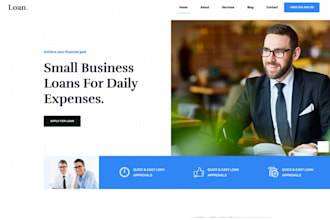 build responsive business loan website mca website