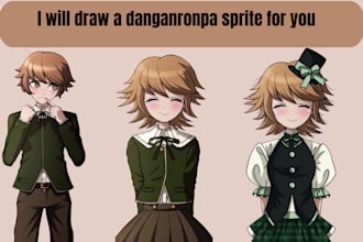 draw you a danganronpa sprite
