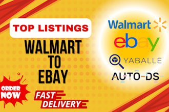 do walmart to ebay dropshipping top listings and research