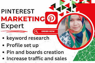create pin and boards as a pinterest marketing manager