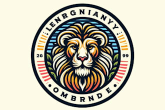 do creative high quality lion king logo