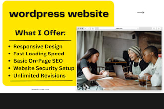 develop a modern, dynamic, and responsive wordpress website design