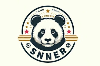 do make an modern custom panda logo