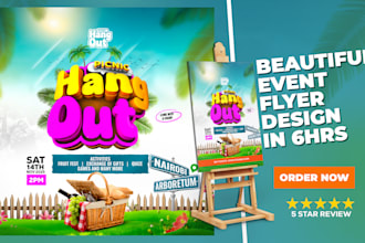 create a professional event church flyer or poster design