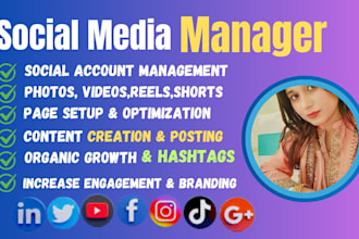 be your expert social media manager and content creator